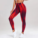 Leggings 3D com gradiente sem costura