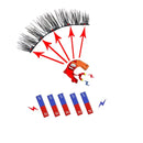 Cílios magnéticos 3D com curvex e 5 pares naturais